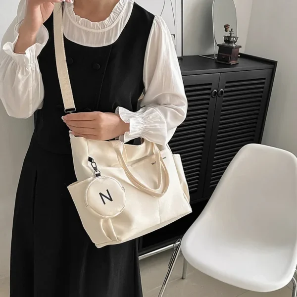 Women Shoulder Crossbody Bag Japanese Canvas Tote Messenger Bag