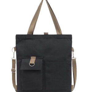 Eco-friendly Handbags for Women Girls (BLACK)(WBAG-35)