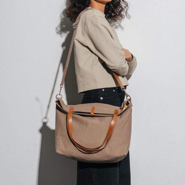 Latest Stylish Buoy Tote Bag for Girls & Women | Sturdy Cotton Canvas Material | Double Shoulder Straps | Ladies Handbag Purse - Image 5