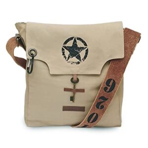 Cotton Canvas Messenger Bags for Men and Women | With two Magnetic Snap Buttons Flap Closure, Adjustable Body Strap & Multiutility Lobster Hook (Camel)  Shopsyday.com: Men Exclusive Bags