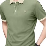 Men T-Shirt Lymio | T-Shirt for Men | Polo T Shirt (Polo-45-Pista-L) Green Shopsyday.com: Men Clothing