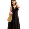 Kurta Set for Women | Women Kurta | Women Kurta Sets Kurtis | Women Kurta Pant Set | Women Kurta Pant Set Women (K-114-Black-M) at Shopsyday.com