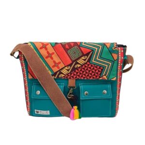 Messenger Bags for Women | Teal Laptop Messenger Bag made with Canvas | Fits up to 15.6 Inches Laptop/MacBook | Ladies Crossbody Sling Bag Comes with 2 External Pockets  Shopsyday.com: Men Exclusive Bags