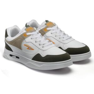 Buy ASIAN Men's White Casual Sneaker Shoes with Synthetic Upper Lightweight Comfortable Mid Top Sneaker Shoes for Men's & Boy's Boston-01,UK 8 at Shopsyday.com
