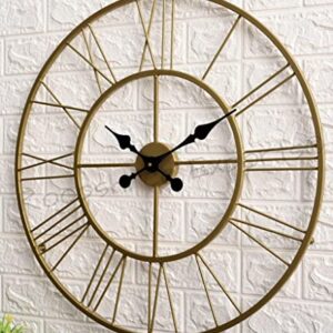 Buy Vintage Clock Hand-Crafted Metal Large Analog Wall Clock / 24 Inch (60 CM's) / VC-9023, gold Online at Low Prices in India - Shopsyday.com