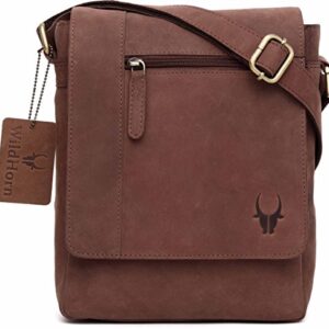 Buy WildHorn Leather Sling Messenger Bag for Men I Multipurpose Crossbody Bag I Travel Bag with Adjustable Strap I IDIMENSION L- 8 inch H- 10.5 inch W- 2.75 inch at Shopsyday.com