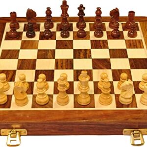 Buy PALM ROYAL HANDICRAFTS Wooden Handcrafted Foldable Magnetic Chess Board Set with Magnetic Piece and Extra Queens for 2 Players Kids and Adults (10x10 Inches, Brown). Online at Low Prices in India - Shopsyday.com
