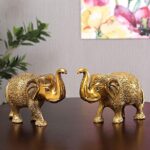 Buy KridayKraft Metal Elephant Statue Medium Size Gold Polish 2 pcs Set for Showpiece Your Home,Office Table & Gift Article,Animal Decorative Showpiece Figurines..., Animal Online at Low Prices in India - Shopsyday.com