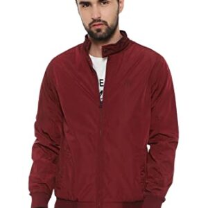 Buy Allen Solly Men's Jacket (ASJKOBOPW74925, Maroon, Medium) at Shopsyday.com