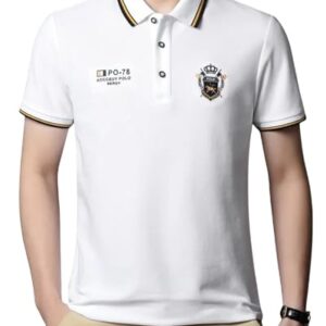Buy Lymio Men T-Shirt | T-Shirt for Men | Polo T Shirt (Polo-66-White-L) at Shopsyday.com