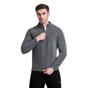 Men s Tailored Fit Half Zipper Sweatshirts Heavy Fleece Winter Wear, Thermal Pullover, Anti-Pilling Fleece Sweatshirts, Soft Feel Sweatshirt - Aero Grey Small  Shopsyday.com: Men Winter Exclusive