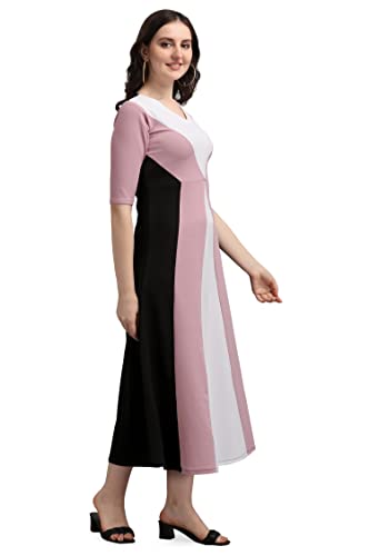 Buy Women's Maxi Empire Waist Dress (Lucy-416-LV-BL-XL_Light Violet_XL) at Shopsyday.com - Image 4