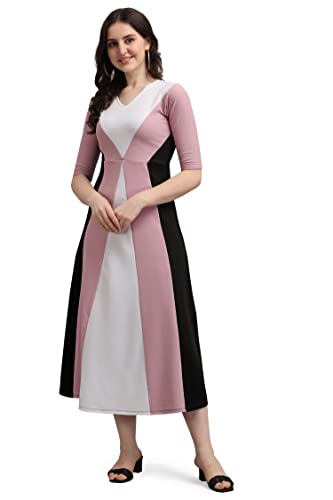 Buy Women's Maxi Empire Waist Dress (Lucy-416-LV-BL-XL_Light Violet_XL) at Shopsyday.com - Image 5