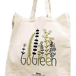 Unisex-Adult 100% Relaxed Fit, Reusable, Go Green Printed Canvas Bags  Shopsyday.com